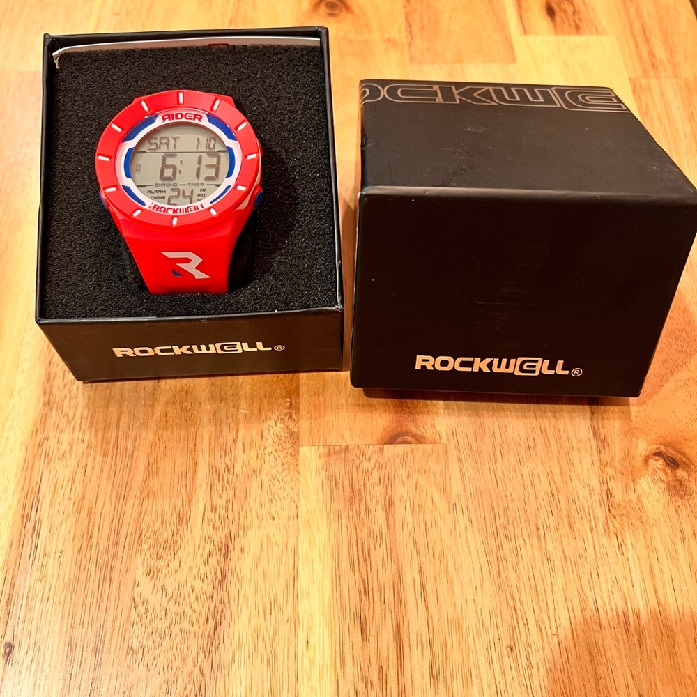 Rockwell Red Digital Watch NEW